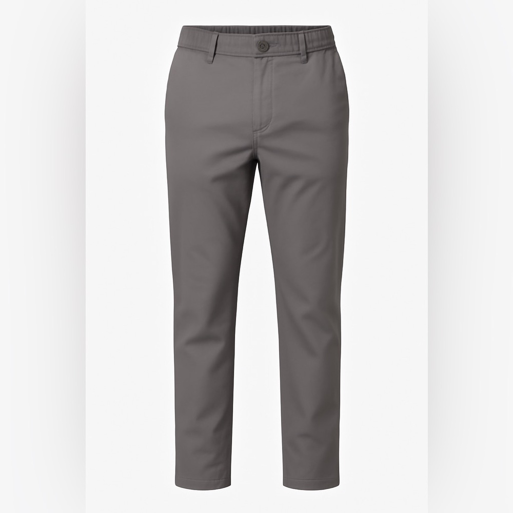 Men's Straight-Leg Pants with Pockets Light Gray Size 31/28